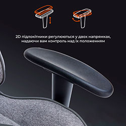 Фото Крісло ігрове GC575FB Fabric Gray