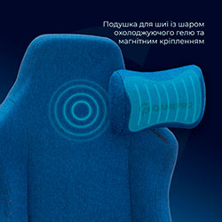 Фото Крісло ігрове FGC750DB Fabric Dark Blue