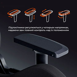 Фото Крісло ігрове GC900B Fabric Black