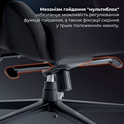 Фото Крісло ігрове GC900B Fabric Black