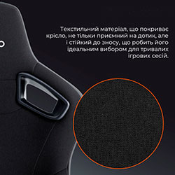 Фото Крісло ігрове GC900B Fabric Black