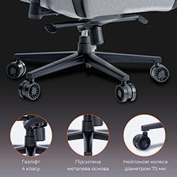 Фото Крісло ігрове GC900DG Fabric Dark Grey