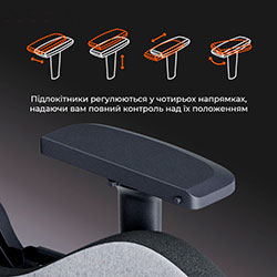 Фото Крісло ігрове GC900DG Fabric Dark Grey