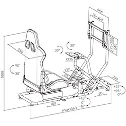 Фото Ігрове крісло кокпіт RS115