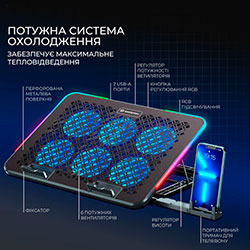 Фото Підставка для охолодження ноутбука CP590