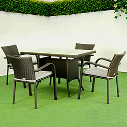 Фото Комплект садових меблів 4 стільці Комфорт 120 Рт-20182