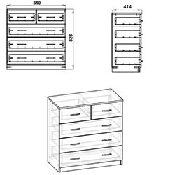 Фото Комод-2+3П