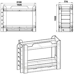 Фото Ліжко Твікс 70х192