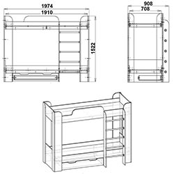 Фото Ліжко Твікс-2 70х191