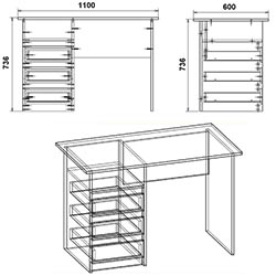 Фото Стіл письмовий Декан
