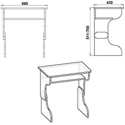 Фото Стіл письмовий Малюк