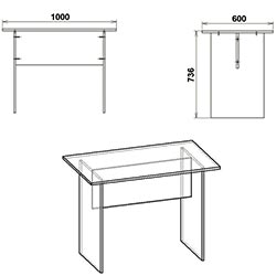 Фото Стіл письмовий МО-1