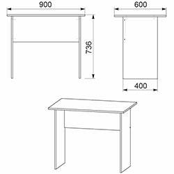 Фото Стіл письмовий МО-3