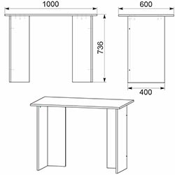 Фото Стіл письмовий МО-5