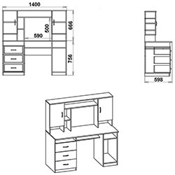 Фото Стіл комп’ютерний Менеджер