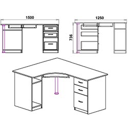 Фото Стіл комп’ютерний СУ-9