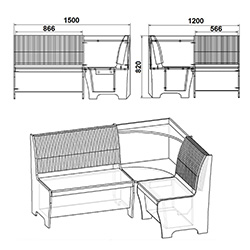 Фото Кухонний куток Марсель
