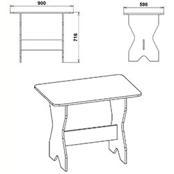 Фото Кухонний стіл КС-1