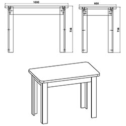 Фото Кухонний стіл КС-6