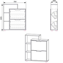 Фото Тумба під взуття ТО-21