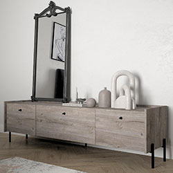 Фото Тумба ТВ з 3-ма шухлядами Wood