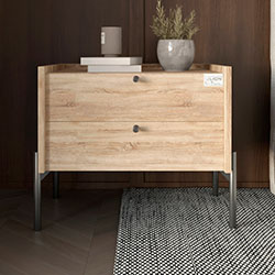 Фото Тумба приліжкова 2 шухляди Wood