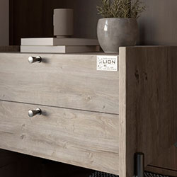 Фото Тумба приліжкова 2 шухляди Wood