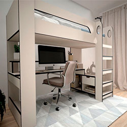 Фото Ліжко Астер зі столом 90х190