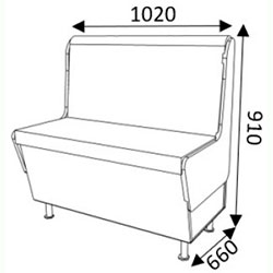 Фото Диван Статус 1020 мм без спального місця