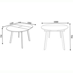 Фото Стіл розсувний Теос