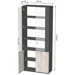 Шафа зі склом Діловий