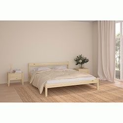 Фото Ліжко MG01 160х200 Лак прозорий