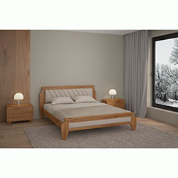 Фото Ліжко з м’яким узголів’ям Ліон 90х200