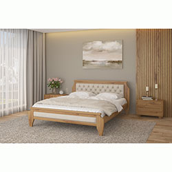 Фото Ліжко з м’яким узголів’ям Ліон 90х200