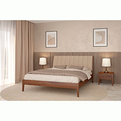 Фото Ліжко з м’яким узголів’ям Лондон Н 160х200