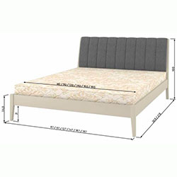 Фото Ліжко з м’яким узголів’ям Лондон Н 160х200