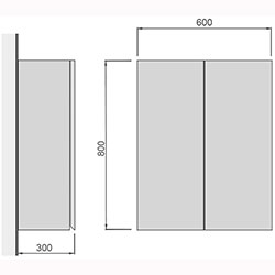 Фото Шафа настінна Фокус Ш-60