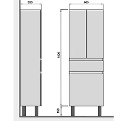 Фото Шафа Палермо П-66к-U Білий
