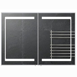 Фото Дзеркальна шафа ЗШ-100 LED/X2 Oskar 1426