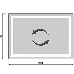 Фото Дзеркало Olmo 100x70