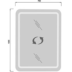 Фото Дзеркало Tina 100x75