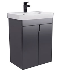 Тумба з умивальником Simple Graphite-55-U