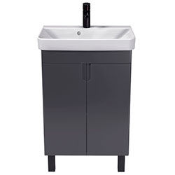 Фото Тумба з умивальником Simple Graphite-55-U
