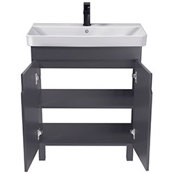Фото Тумба з умивальником Simple Graphite-70-U