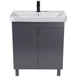 Фото Тумба з умивальником Simple Graphite-70-U
