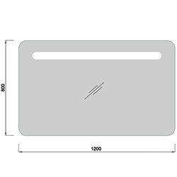 Фото Дзеркало Baki 120х80 LED
