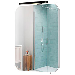 Шафа настінна Сорренто Black ЗШ-50х71 зі світильником