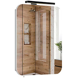 Фото Шафа настінна Сорренто Black ЗШ-50х71 зі світильником