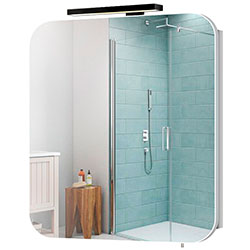 Фото Шафа настінна Сорренто Black ЗШ-60х71 зі світильником