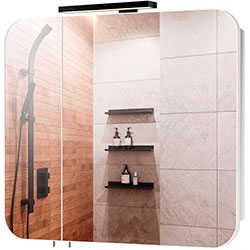 Фото Шафа настінна Сорренто Black ЗШ-80х71 зі світильником